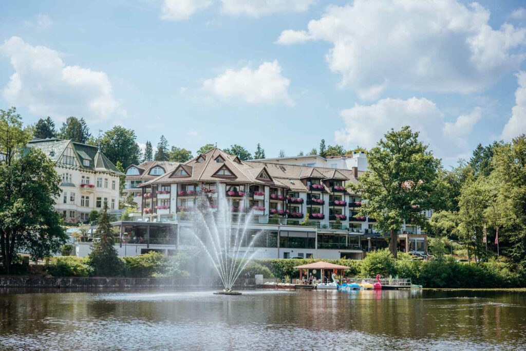 Fontäne auf dem Schmelzteich